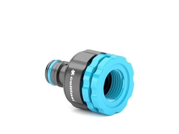 CELLFAST 53-210, Slangekontakt, 1 3/4 1/2", ABS, Sort, Blå
