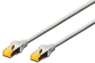 DIGITUS Professional - Patchkabel - RJ-45 (han) til RJ-45 (han) - 25 cm - SFTP - CAT 6a - halogenfri - grå