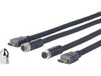VivoLink Pro Cross Wall - HDMI-kabel med Ethernet - HDMI hann til HDMI hann - 20 m