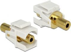 DeLOCK 86336, Kulta, Valkoinen, 3.5mm, 3.5mm, Kulta, 36 mm, 21 mm