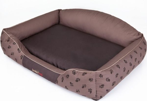 Hobbydog kongelig hundeseng - lys brun krone XXL
