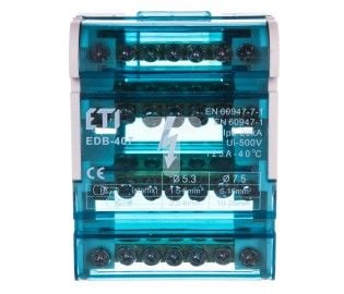 Eti-Polam fördelningsblock 125A 4P 4P 7-polig EDB-407