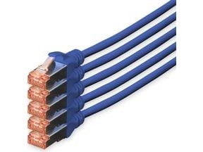 DIGITUS Professional - Koblingskabel - RJ-45 (hann) til RJ-45 (hann) - 10 m - SFTP, PiMF - CAT 6 - IEEE 802.3 - med støvel, halogenfri, uten hindri...