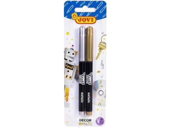 Jovi Permanente tusjer, metallic, 2 farger (229792)