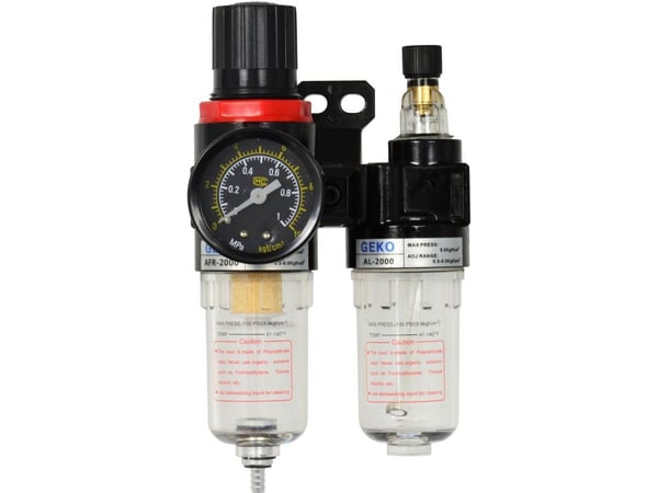 Geko reducer med luftfilter och avvattnare 1/4" (G01176)