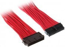 SilverStone PP07-MBR - Strømforlengelseskabel - 24-pins ATX (hunn) til 24-pins ATX (hann) - 30 cm - rød