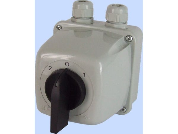 Elektromet Nokkakytkin 2-0-1 3P 25A IP44-kotelossa Łuk 25-73 (922573)