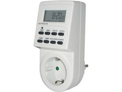Brennenstuhl 1506550, Daglig timer/veckotimer, Vit, Digital, LCD, Knappar, Plast