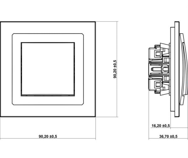 Karlik DWP-33, Niveaukontakti, IP20, IP44, 250 V, 10 A