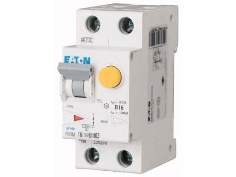 Eaton jordfelsbrytare PKNM-10/1N/C/003-DE 2P 10A C 0,03A typ AC - 236077