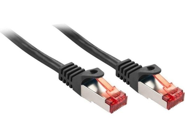 Lindy 47372, 1 m, Cat6, S/FTP (S-STP), RJ-45, RJ-45, Svart