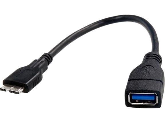 Akyga AK-AD-30 - USB-adapter - USB-type A (hunn) til Micro-USB Type B (hann) - USB 3.0 - 15 cm - svart