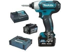 Makita TD110DSMJ - Støtskiftenøkkel - trådløs - 1/4" sekskantspor - 110 N·m - 2 batterier - 10.8 V