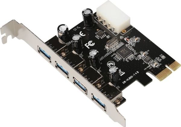 MicroConnect - USB-sovitin - PCIe 2.0 - USB 3.0 x 4 - USB 3.0 x 4