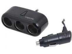 LogiLink PA0038, Automatisk, inomhus, Utomhus, AC, Cigarr tändare, USB, 5 A, Svart
