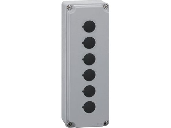 Lovato Electric Metal tomt hus 6 hull grått deksel (LPZM6A8)