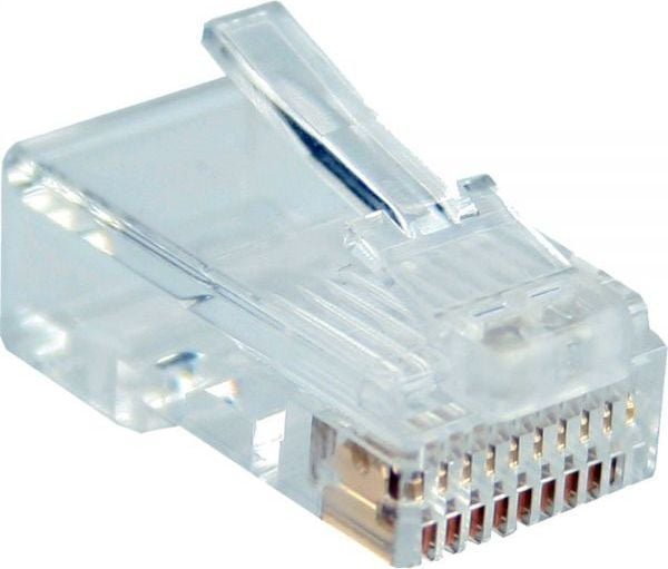 InLine 73011, RJ-45, Gjennomsiktig, Hvit, Plast, 14 g, 1,6 mm, 10 stykker