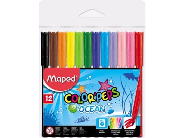 Tusjer 12-pk Color'peps Ocean p12