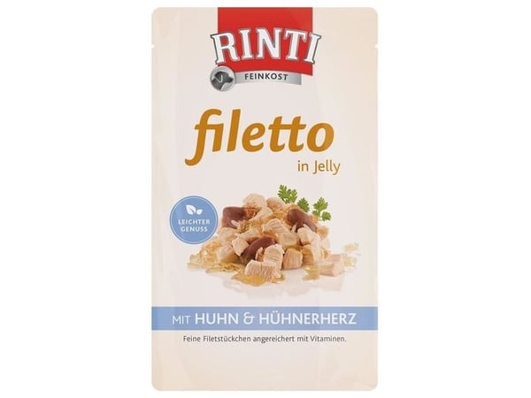 RINTI Filetto, Voksen, Alle hunderaser, Kylling, Lam, 100 g