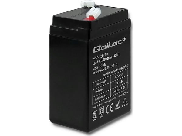 Qoltec - UPS-batteri - 1 x batteri - blysyre - 4.5 Ah