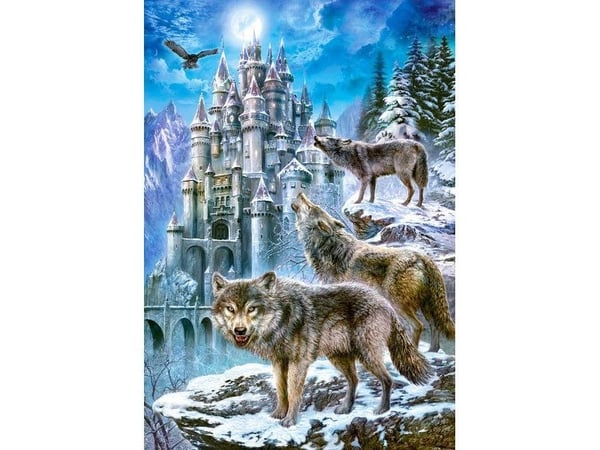 Castorland Wolves and Castle 1500 pcs, 1500 stykker, Fauna, 9 år