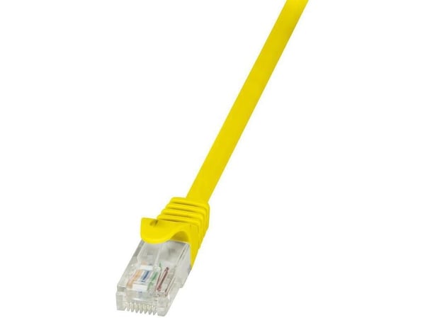 LogiLink EconLine - Koblingskabel - RJ-45 (hann) til RJ-45 (hann) - UTP - CAT 6 - gul