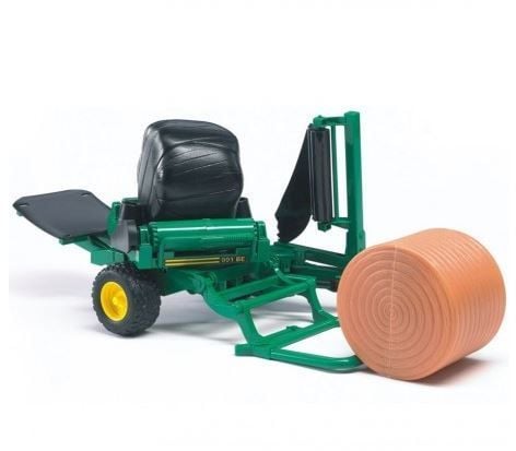 Bruder Bale wrapper with round bales toy