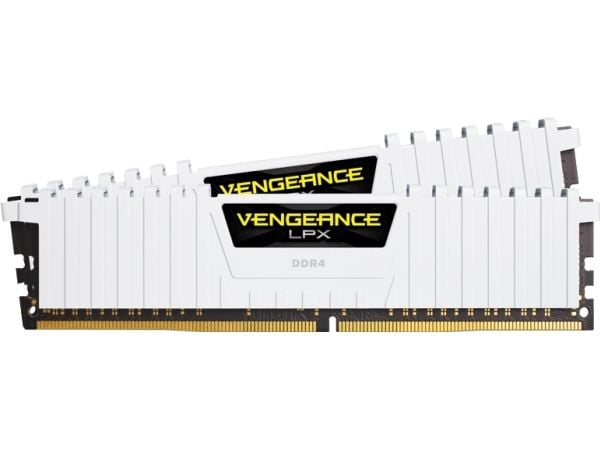 CORSAIR Vengeance LPX - DDR4 - sett - 16 GB: 2 x 8 GB - DIMM 288-pin - 3000 MHz / PC4-24000 - CL16 - 1.35 V - ikke-bufret - ikke-ECC - hvit