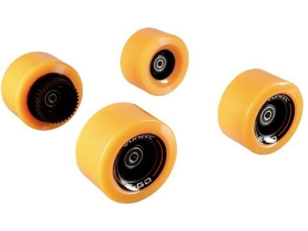 Yuneec EGOCR006, Skateboard hjul, Sort, Oransje, 4 stykker
