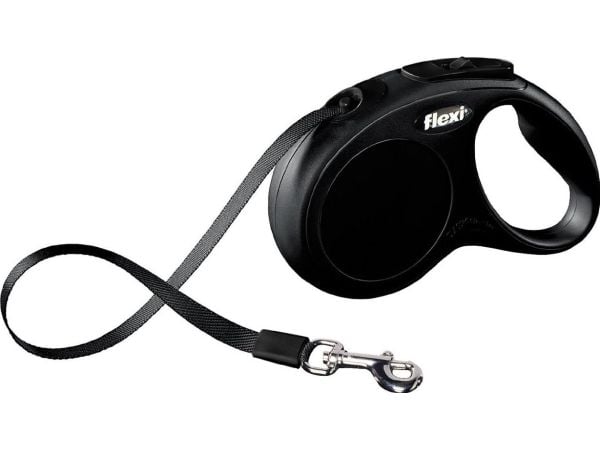 flexi New Classic bånd S, 5M, 15KG, sort