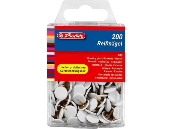 Herlitz 8770158, Hvit, Metall, Plastikk