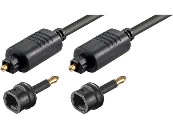 MicroConnect - Digitallydkabelsett (optisk) - TOSLINK hann til TOSLINK hann - 2 m - fiberoptisk