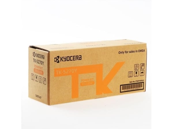 KYOCERA TK-5270Y, 6000 sivua, Keltainen, 1 kpl