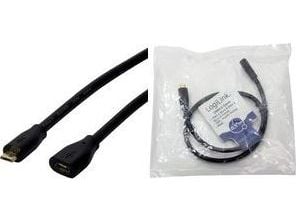LogiLink CU0123, 2 m, Micro-USB B, Micro-USB B, USB 2.0, 0,48 Gbit/sek, Svart