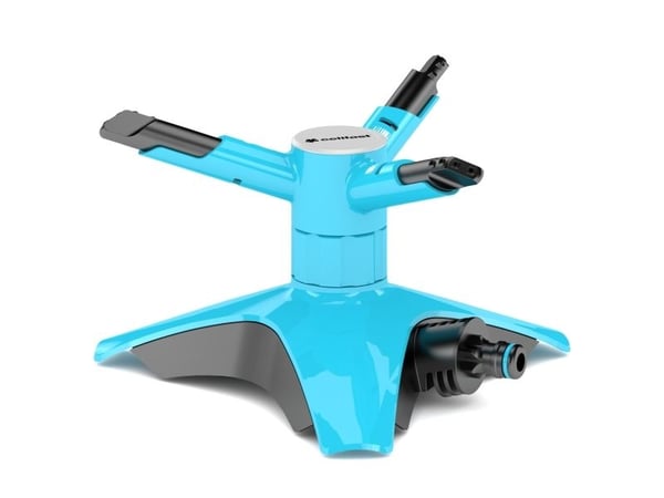 CELLFAST 53-460, Roterende sprinkler, 250 m², 6 stang, Sort, Blå