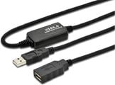 MicroConnect - USB-forlengelseskabel - USB (hunn) til USB (hann) - USB 2.0 - 10 m - aktiv