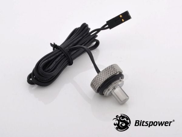 Bitspower BP-WTP-CT - Temperatursensor for væskekjølesystem - skinnende sølv
