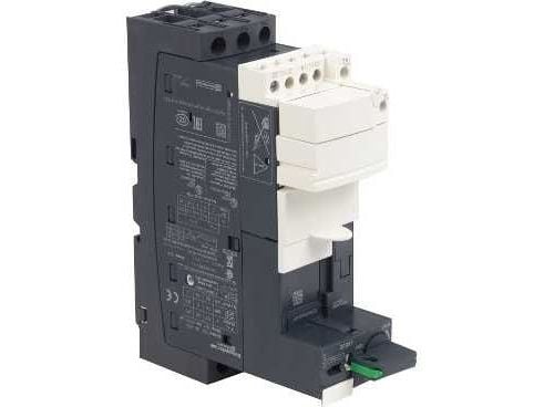SCHNEIDER ELECTRIC TeSys -moottorinkäynnistinmoduuli U, perusmoduuli 32A 3-napainen + 1NO + 1NC -katkaisija ja kontaktori. Ruuviliitin