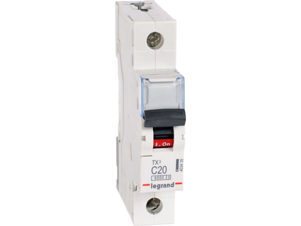Legrand TX3, Dvärgbrytare, Typ C, IP20, 240 - 415 V