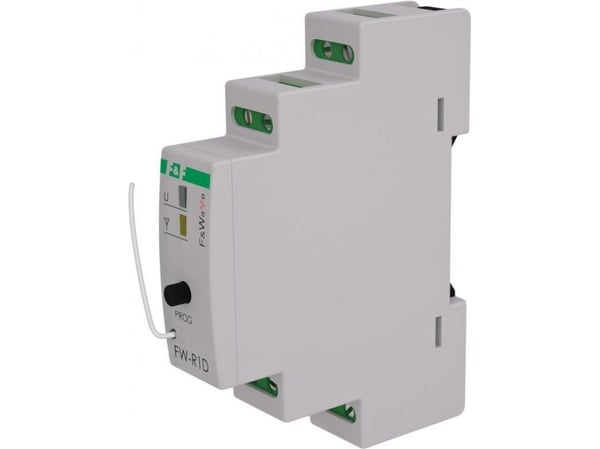Radiokäyttöinen yksitoiminen bistabiili rele - DIN-asennus 85-265V AC/DC FiWave FW-R1D