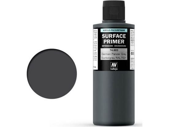 Vallejo 74.603, Grunning, Metall, Plastikk, Polyvinylklorid (PVC), Ferdigmikset, Messing, Metall, Plastikk, Tre, Svart, Grå, Matt