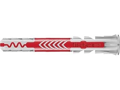 Fischer DuoPower, Veggplugg, Lettbetong, Murstein, Betong, Murverk, Gipsplater, Nylon, Grå, Rød, 6 mm, 50 mm