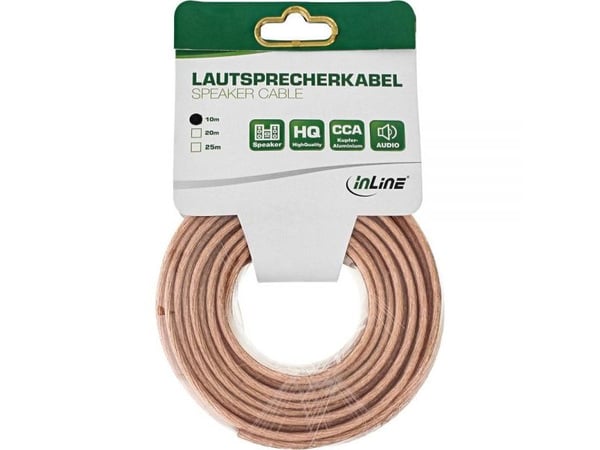 InLine 4043718128020, Koppar, 10 m, Transparent