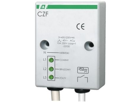 F&F Relay for phase loss and asymmetry 10A 1NO 4sec 45V CZF