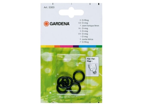 Gardena 05303-20 - Packning - Sats - O-ring - 9mm - 5 st.