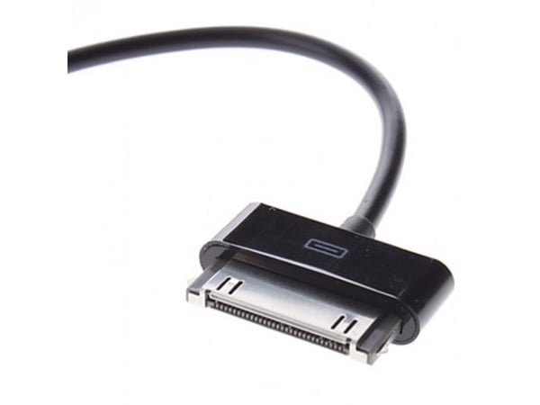 Techly 1.2m USB - Samsung 30-p, Sort, USB A, Samsung 30-pin, 1,2 m, Hankjønn, Hankjønn