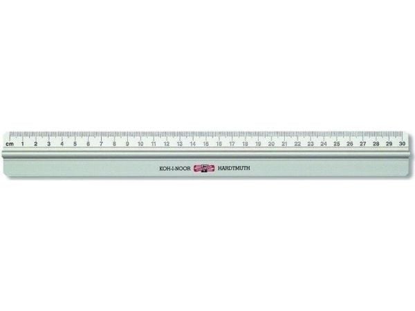 Koh I Noor linjal 30 cm metall med håndtak (215305)