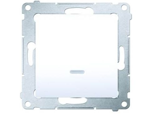 Kontakt-Simon DW1L.01/41, Muovi, Valkoinen, IP20, IP44, 250 V, 10 A, 75 mm