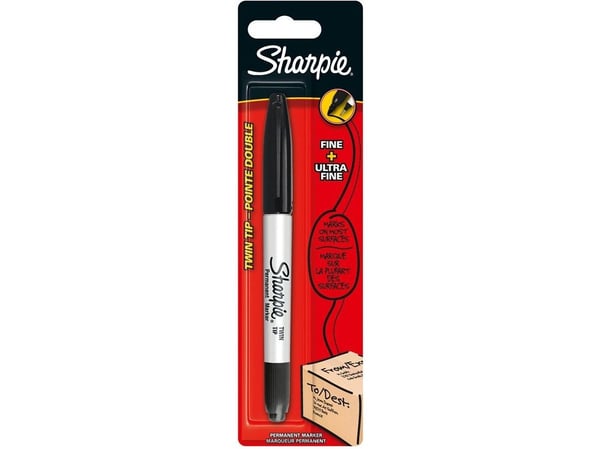 Sharpie S0811140, Svart, Sølv, Fin/ultra fin, 1 stykker