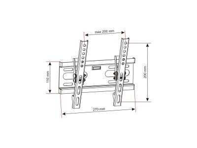 Taide seinäkiinnike AR-46 14'' - 42''
